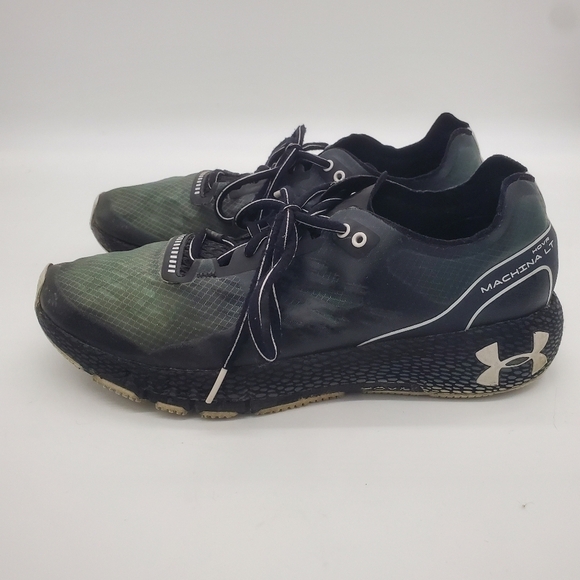 Under Armour Hovr Machina LT Shoes Mens Size 10 Bluetooth Black Grey - Picture 1 of 15